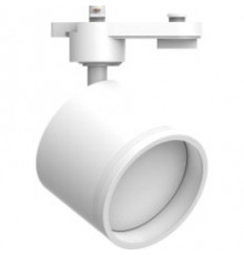 Светильники трековые на шинопровод GX53, однофазный AL163, 15W, 230V, цвет белый, корпус алюминий, вращение →350°/↓90°, 80*80*115 мм IP40