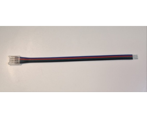 Коннектор 4PIN прокалывающий с проводом для гибкого соединения ленты RGB IP20 10мм